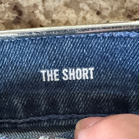 Kensie Blue Jean Shorts. 16” waist flat - Picture 4 of 5